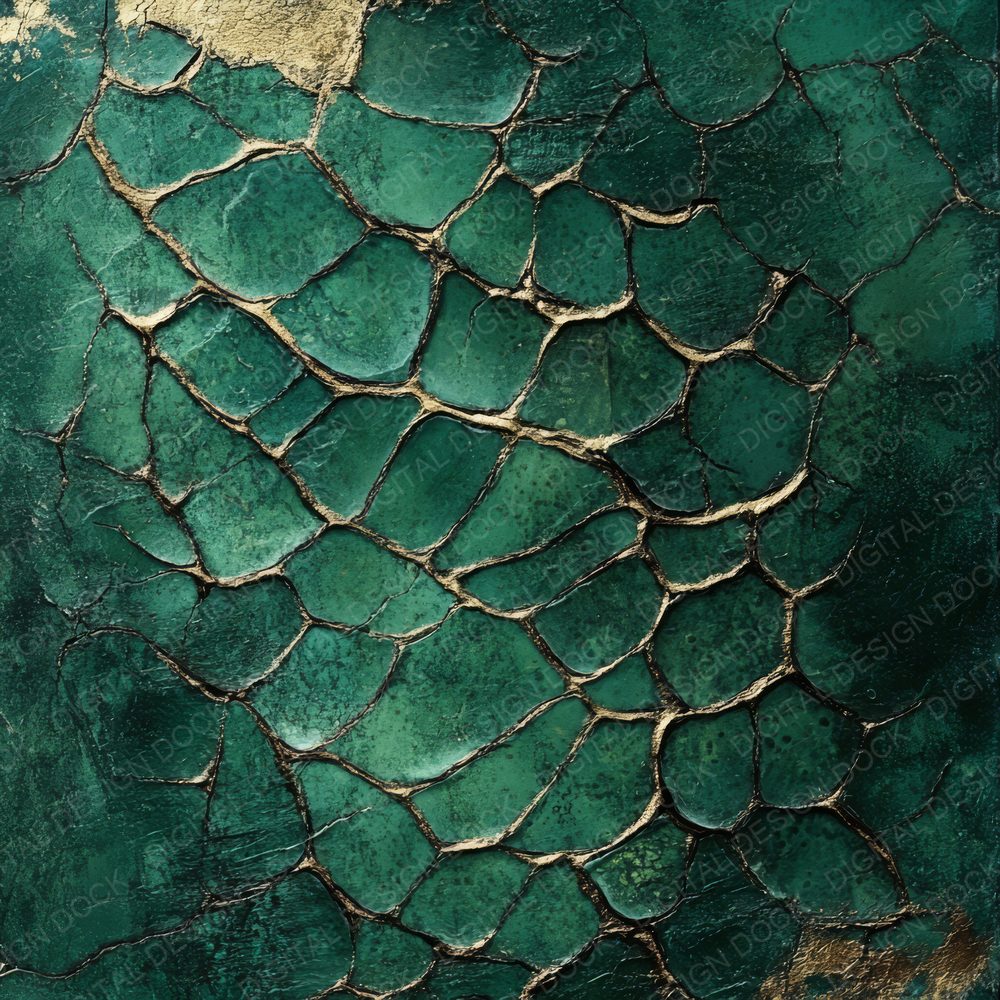 Deep Emerald Dragon Scale Texture Digital Paper Pack (DDD001422)