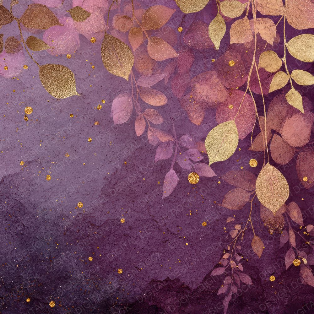 Deep Plum Dust Pressed Digital Paper Pack (DDD001426)