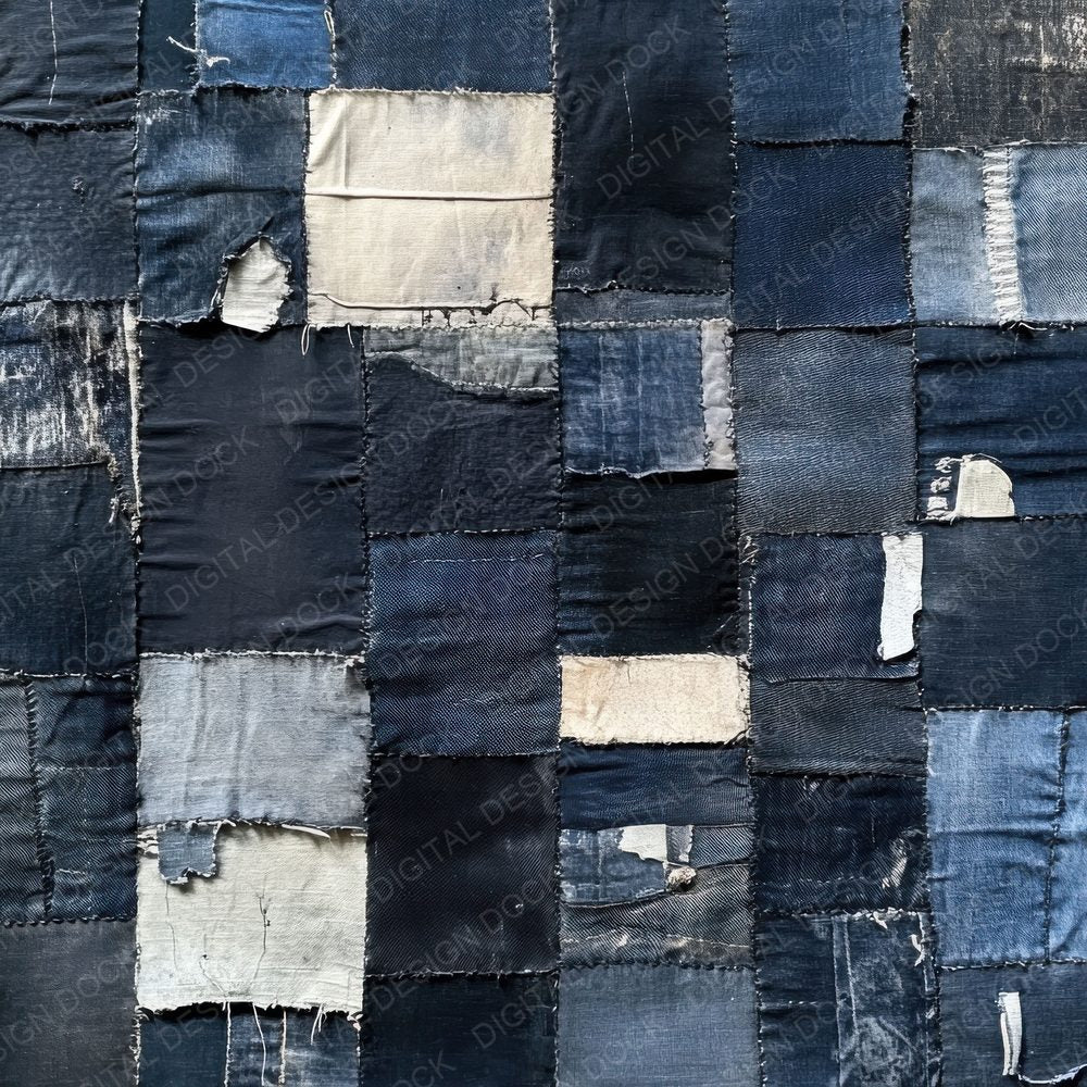 Denim Patch Stitch Digital Paper Pack (DDD001440)
