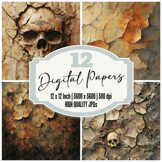 Desert Bone Ash Digital Paper Pack (DDD001446)