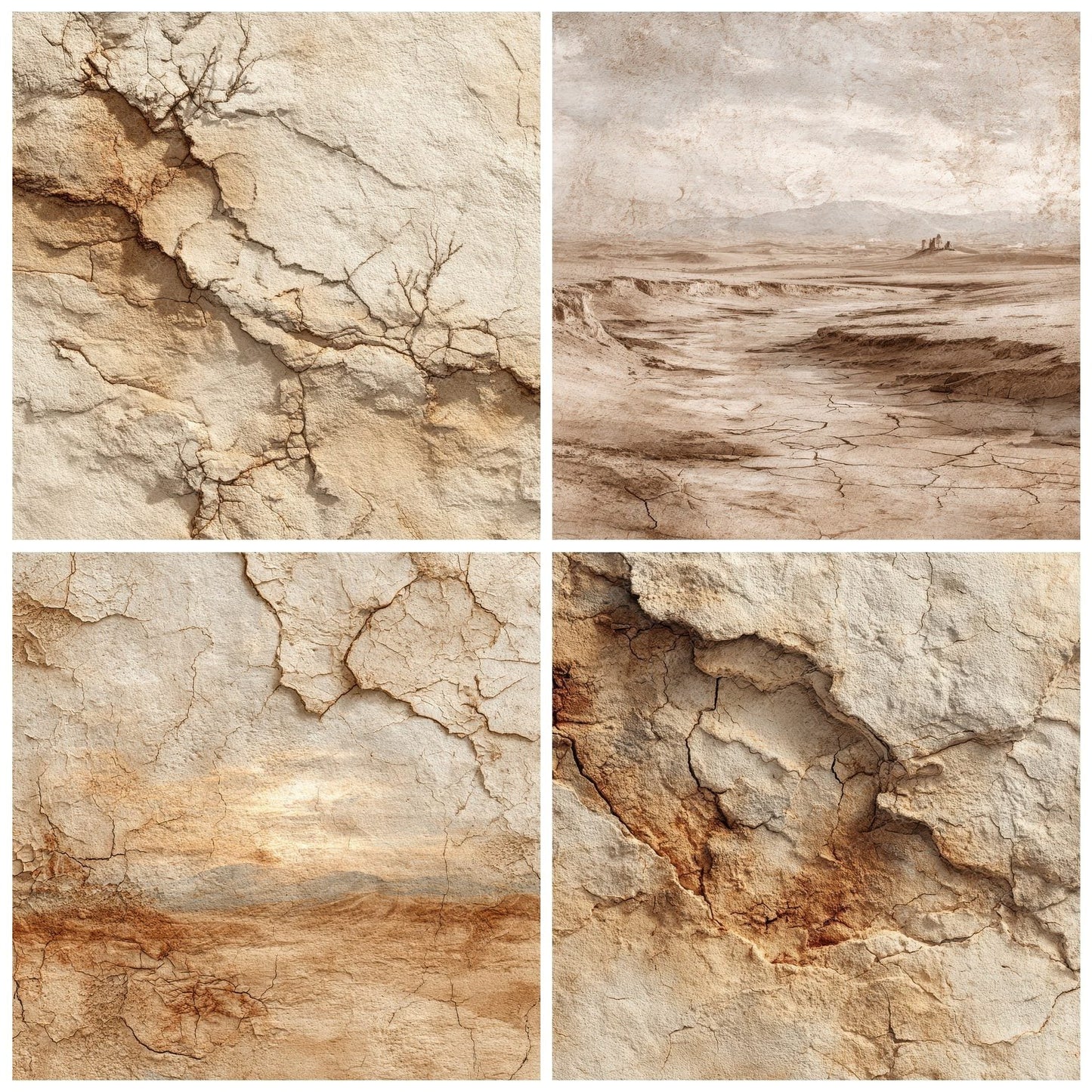 Desert Dune Crack Trail Burn Digital Paper Pack (DDD001449)
