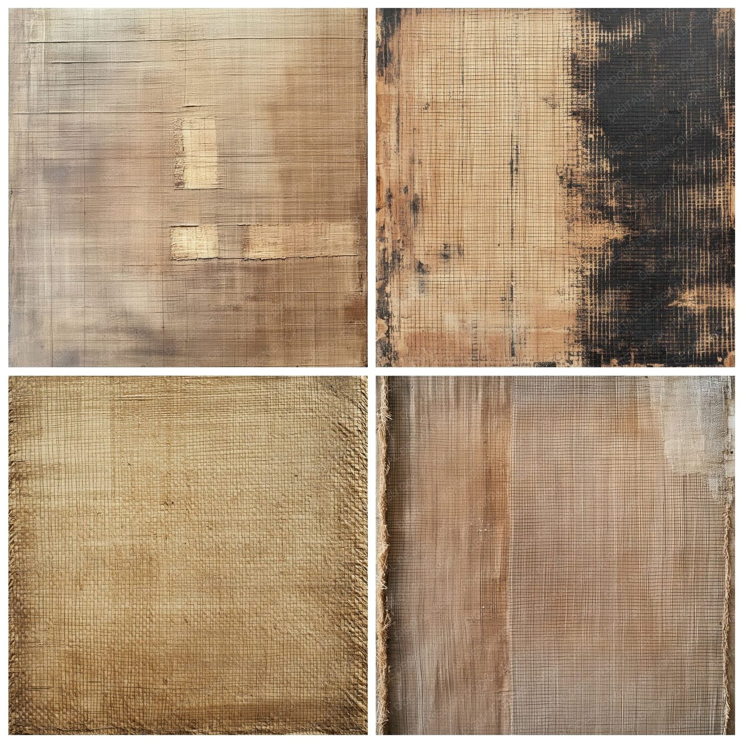 Distressed Tatami Mat Background Digital Paper Pack (DDD001472)