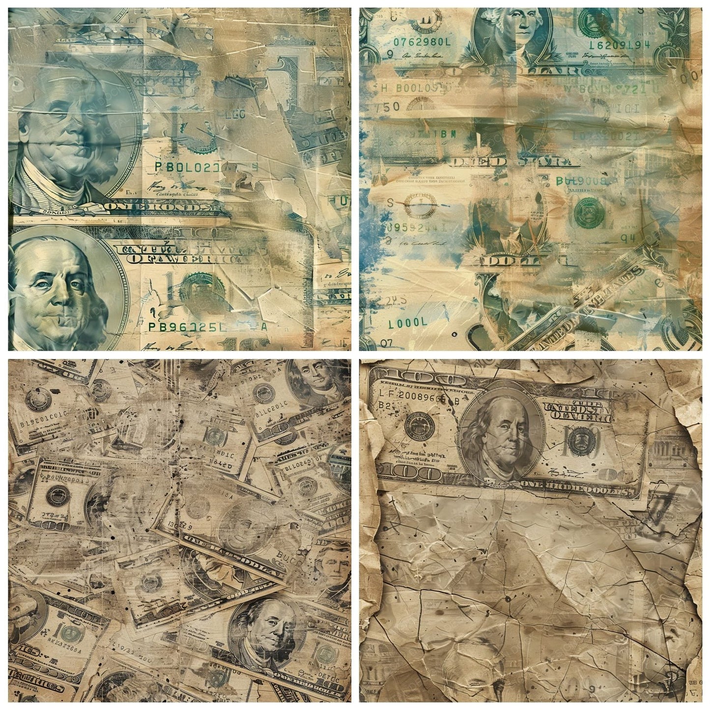 Dollar Bills Digital Paper Pack (DDD001474)