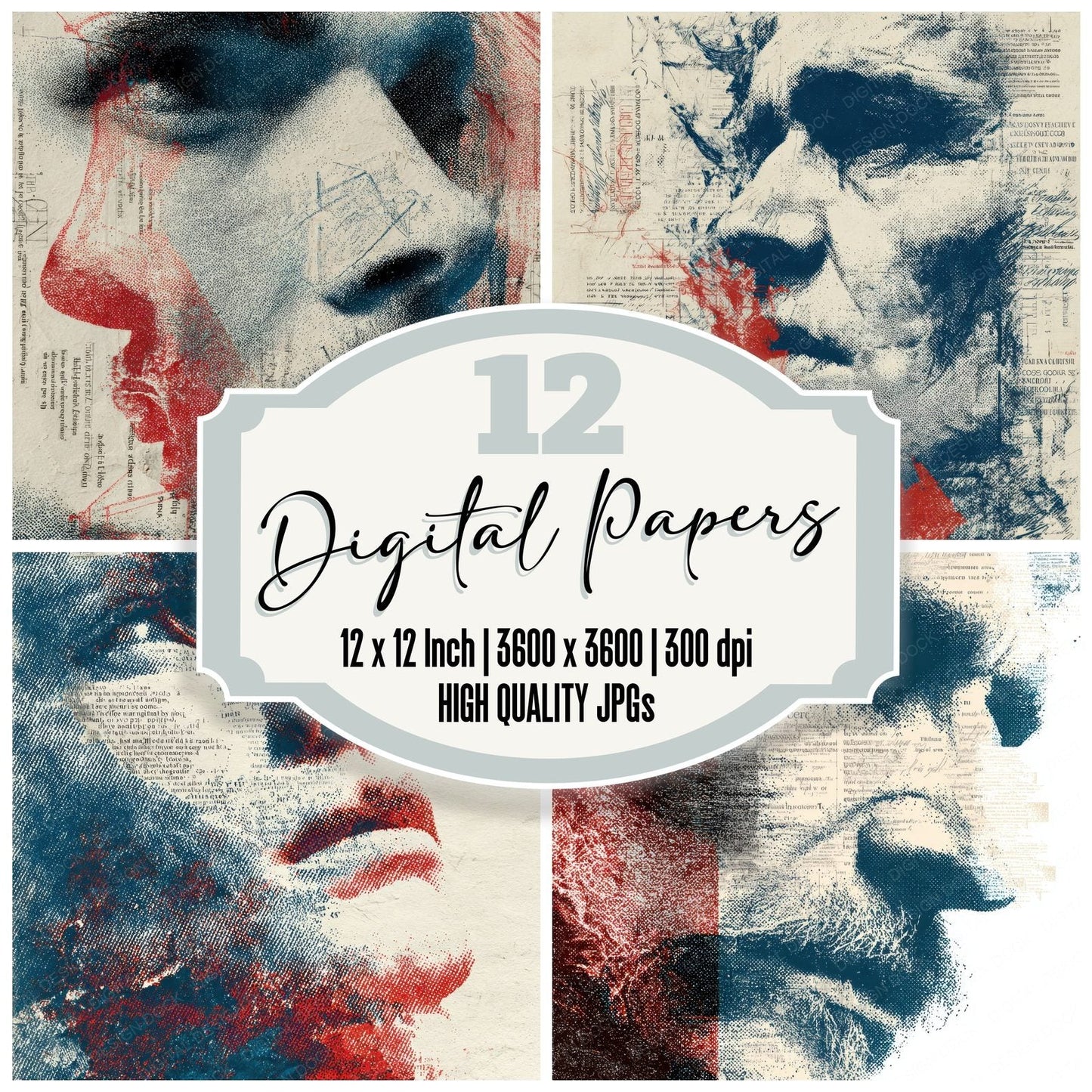 Double Face Print Digital Paper Pack (DDD001476)
