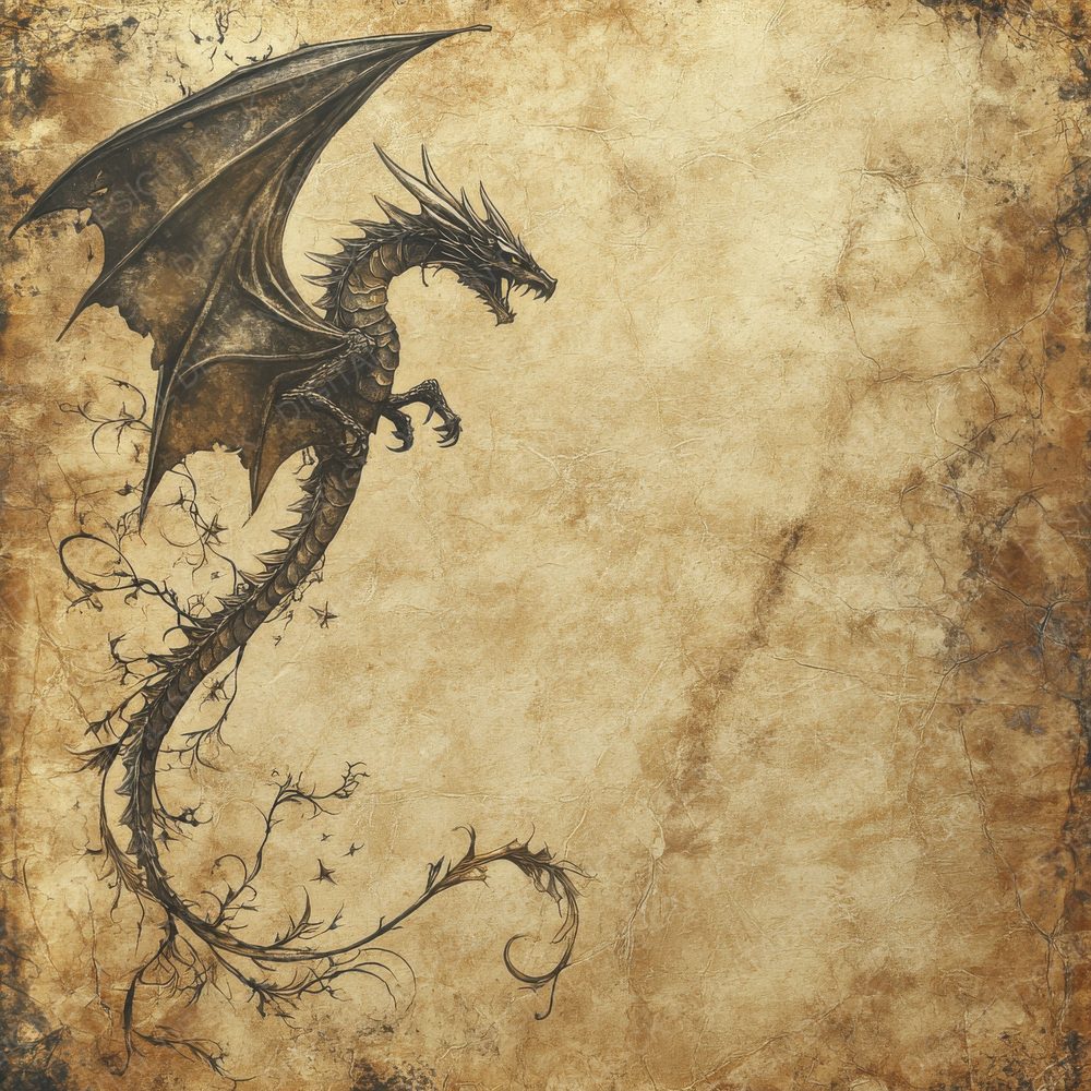 Dragon Wing Ember Scroll Digital Paper Pack (DDD001480)