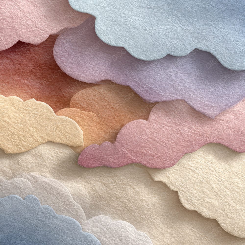 Dreamcore Cloud Wallpaper Static Digital Paper Pack (DDD001493)
