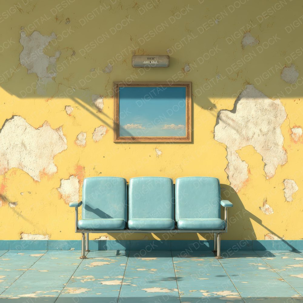 Dreamcore Waiting Room Vinyl Yellow Digital Paper Pack (DDD001496)