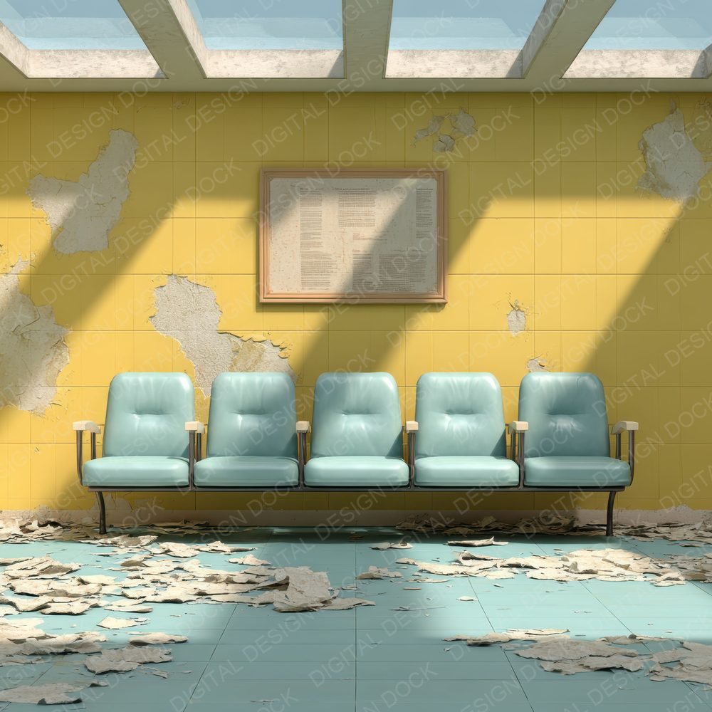 Dreamcore Waiting Room Vinyl Yellow Digital Paper Pack (DDD001496)