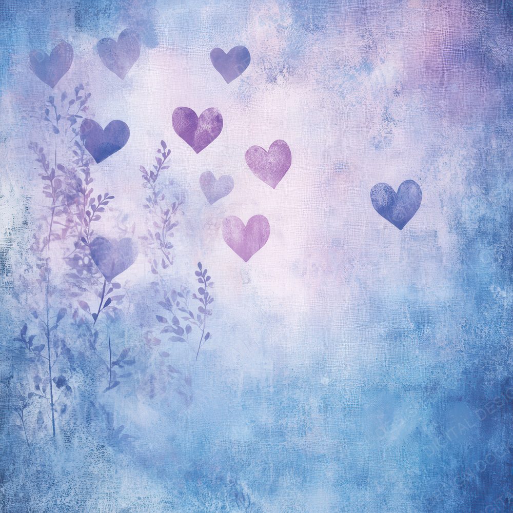 Dreamy Ink Hearts Digital Paper Pack (DDD001499)