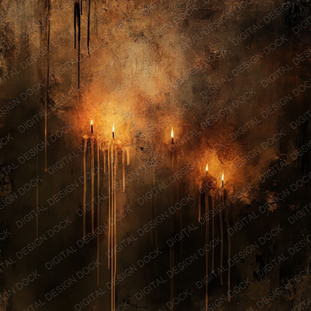 Dripping Candle Wax Background Digital Paper Pack (DDD001504)