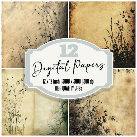 Dual Bloom Decay Digital Paper Pack (DDD001511)