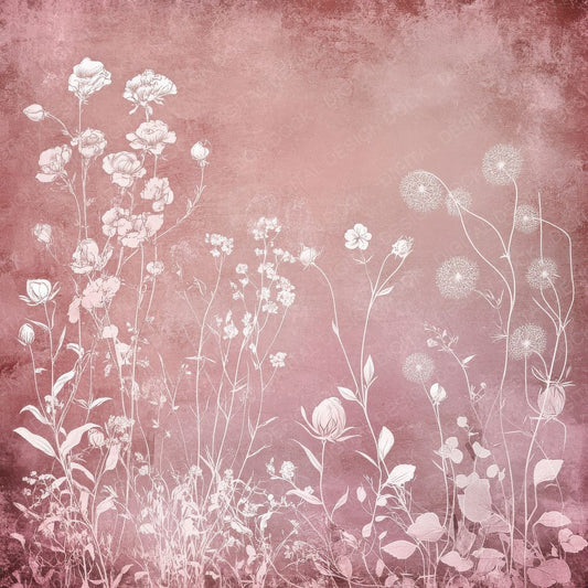 Dusky Rose Sketch Digital Paper Pack (DDD001520)