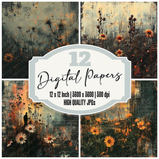Dystopian Aster Wire Digital Paper Pack (DDD001534)