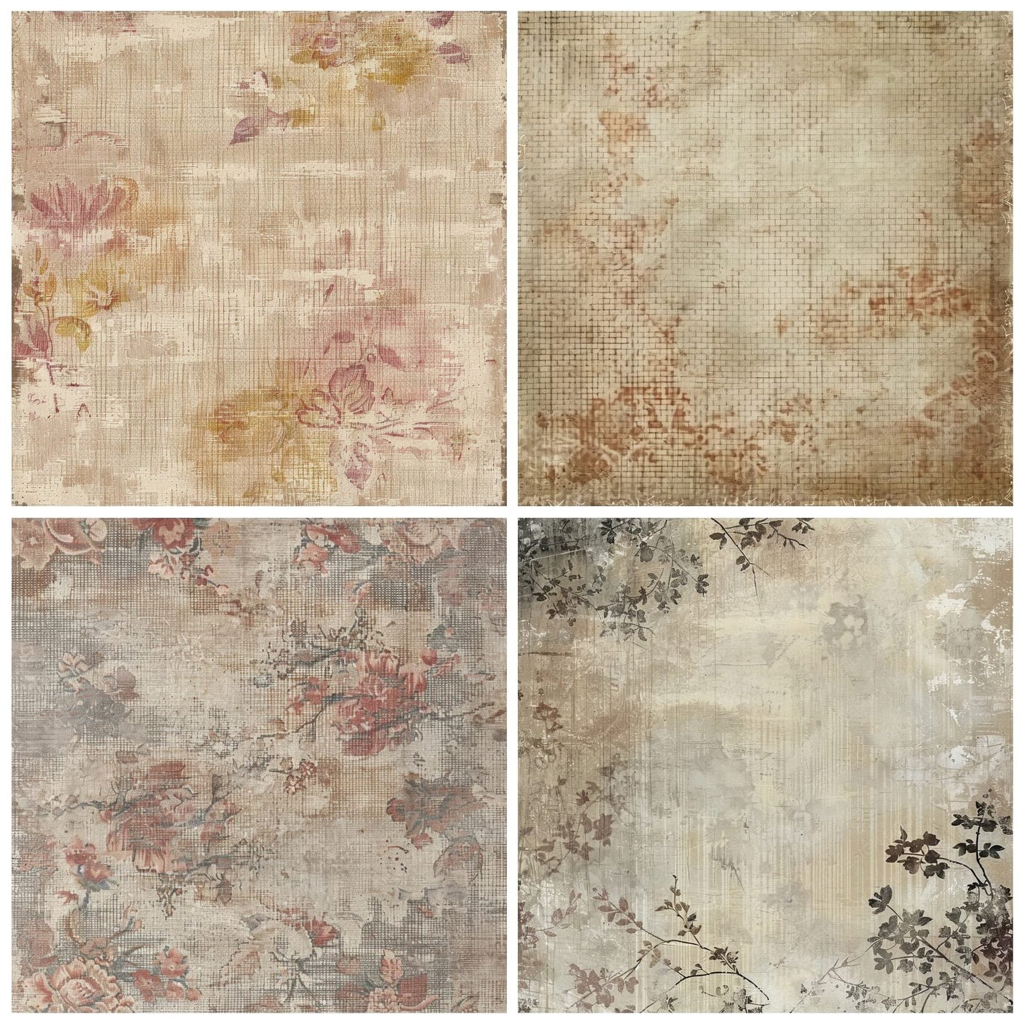 Earth Tone Tapestry Floral Digital Paper Pack (DDD001541)