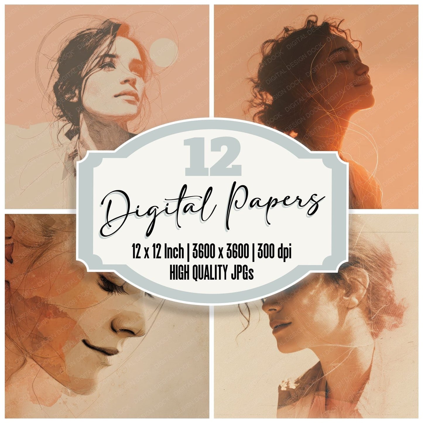 Emotion Hope Line Light Digital Paper Pack (DDD001584)