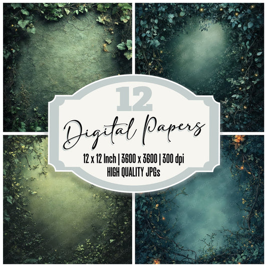 Enchanted Ivy Hollow Digital Paper Pack (DDD001600)