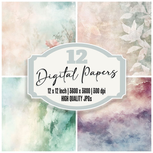 Ethereal Layered Background Digital Paper Pack (DDD001612)