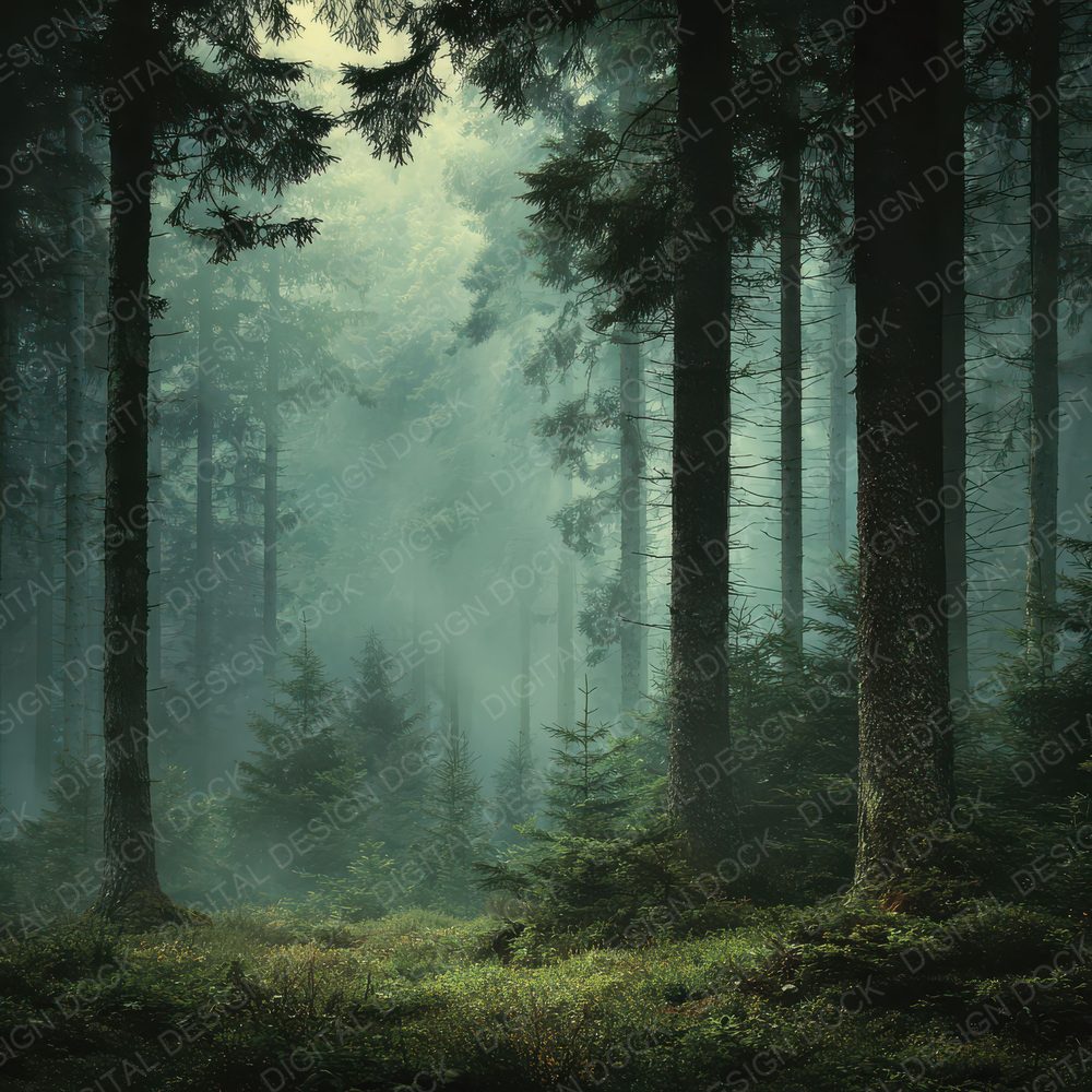 Evergreen Forest Mist Depth Texture Digital Paper Pack (DDD001623)