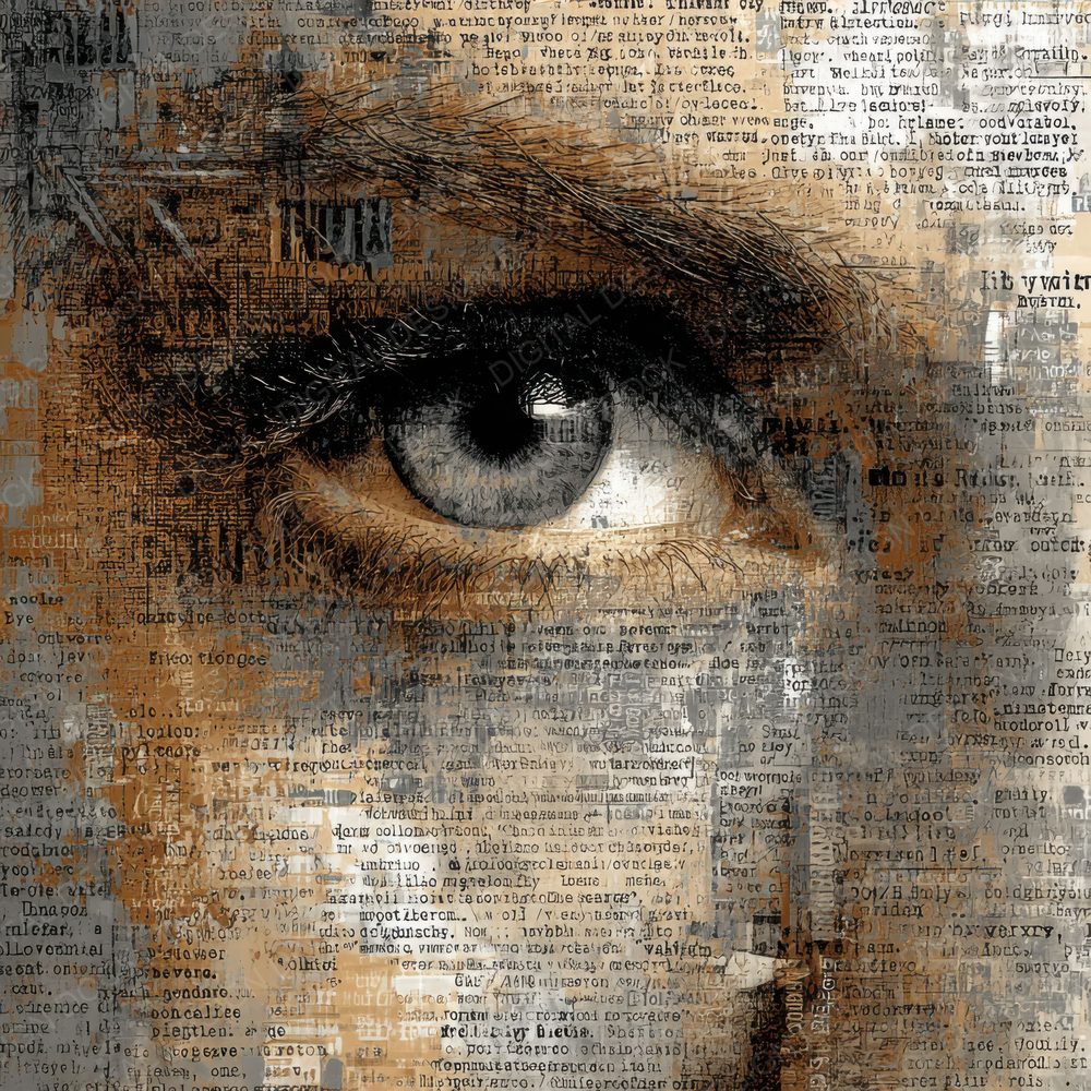 Eye Offset Glitch Digital Paper Pack (DDD001630)