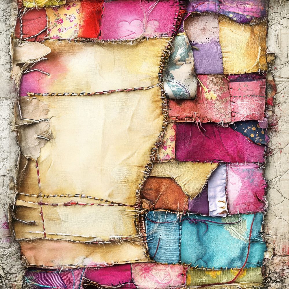 Fabric Patchwork Digital Paper Digital Paper Pack (DDD001636)