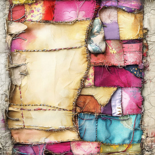Fabric Patchwork Digital Paper Digital Paper Pack (DDD001636)