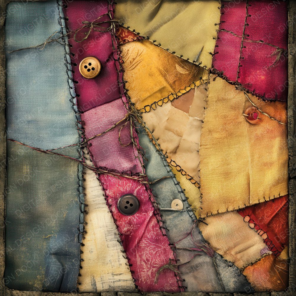 Fabric Scraps Digital Paper Digital Paper Pack (DDD001637)