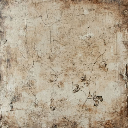 Faded Botanical Fresco Background Digital Paper Pack (DDD001640)