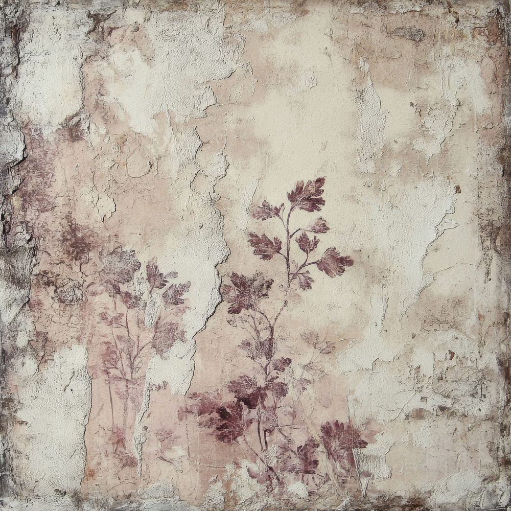 Faded Botanical Fresco Background Digital Paper Pack (DDD001640)