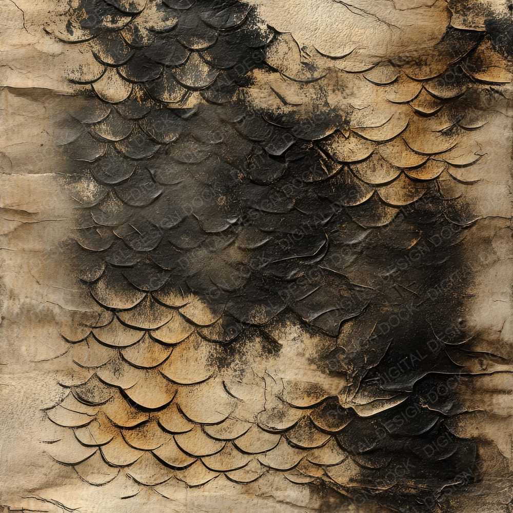 Faded Dragon Scales Background Digital Paper Pack (DDD001644)