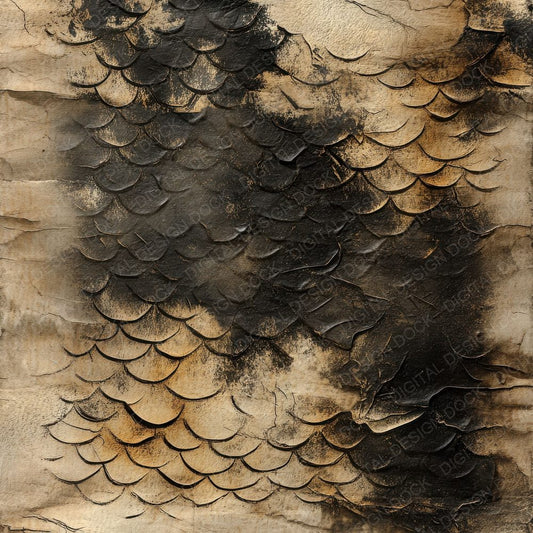 Faded Dragon Scales Background Digital Paper Pack (DDD001644)