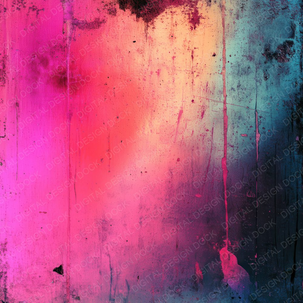 Faded Neon Texture Background Digital Paper Pack (DDD001660)