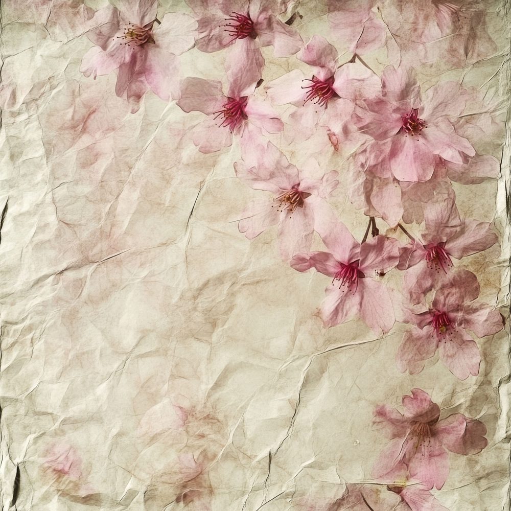 Faded Sakura Washi Background Digital Paper Pack (DDD001665)