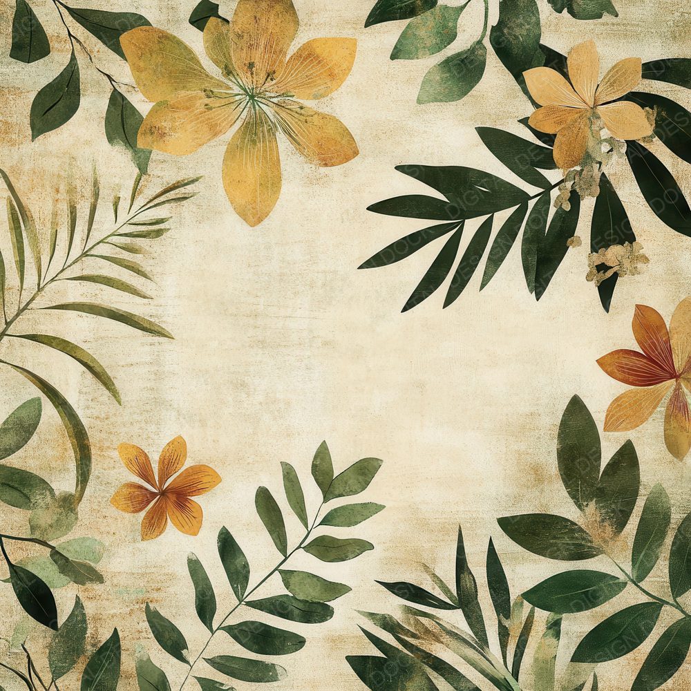 Faded Tropical Gritty Background Digital Paper Pack (DDD001672)