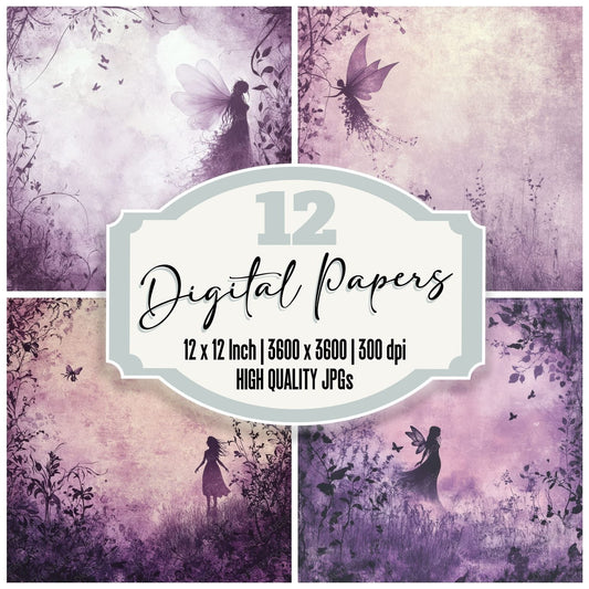 Fae Moth Vine Drift Digital Paper Pack (DDD001677)