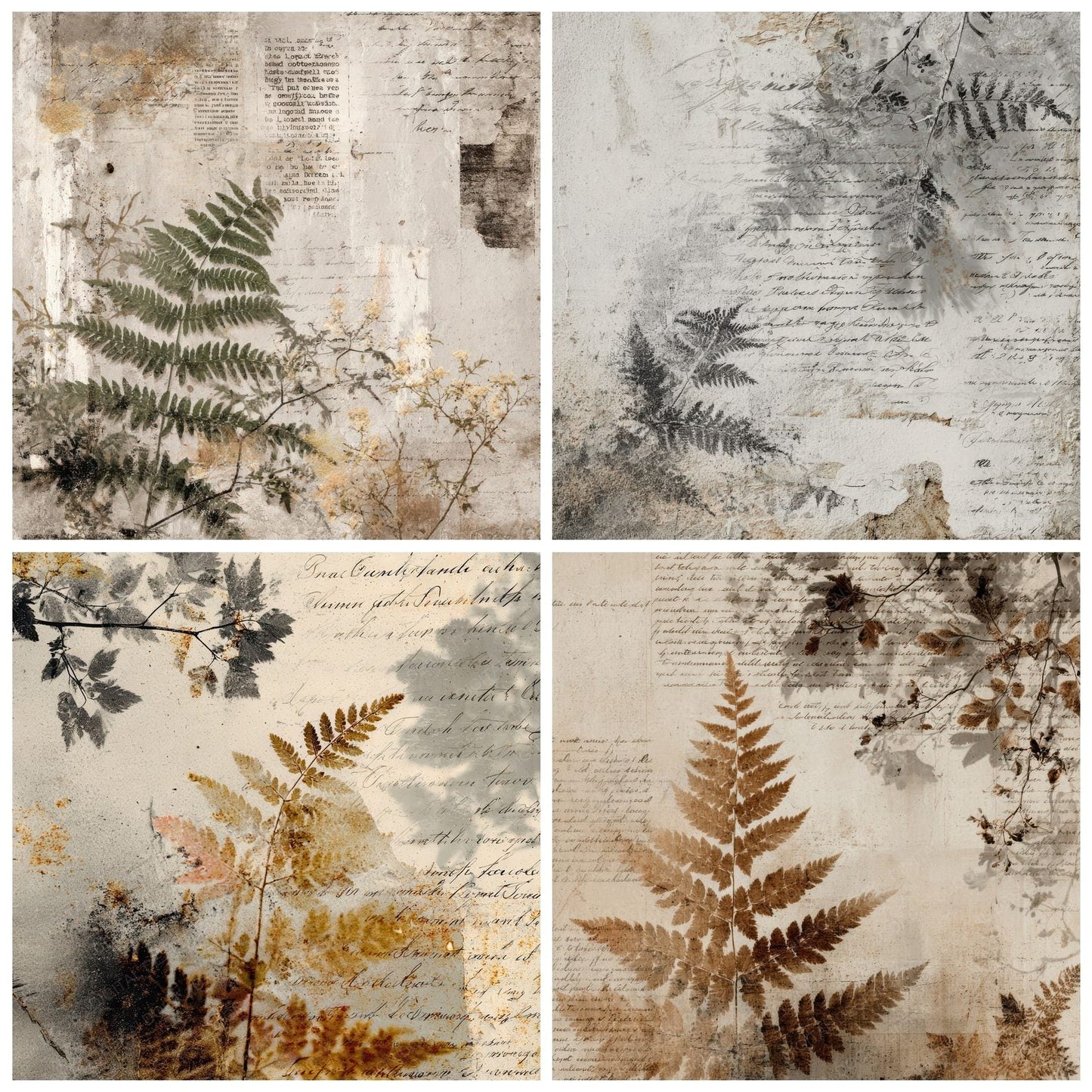 Fern Burn Overlay Digital Paper Pack (DDD001695)