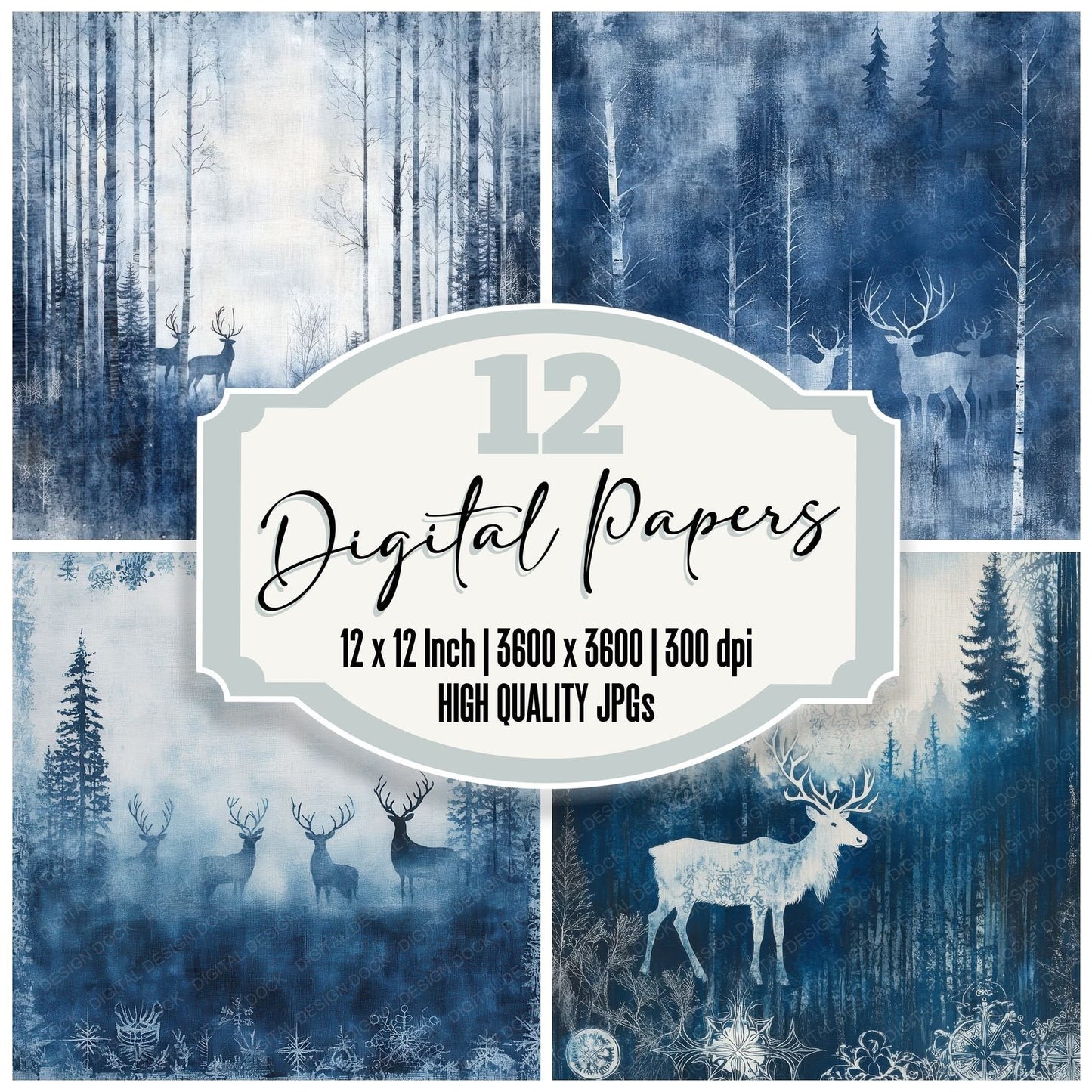 Finland Frost Digital Paper Pack (DDD001706)