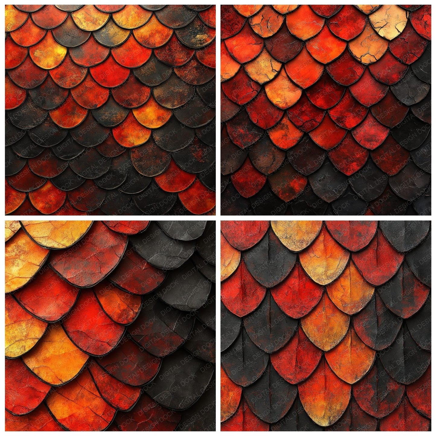Fire Dragon Blaze Digital Paper Pack (DDD001707)