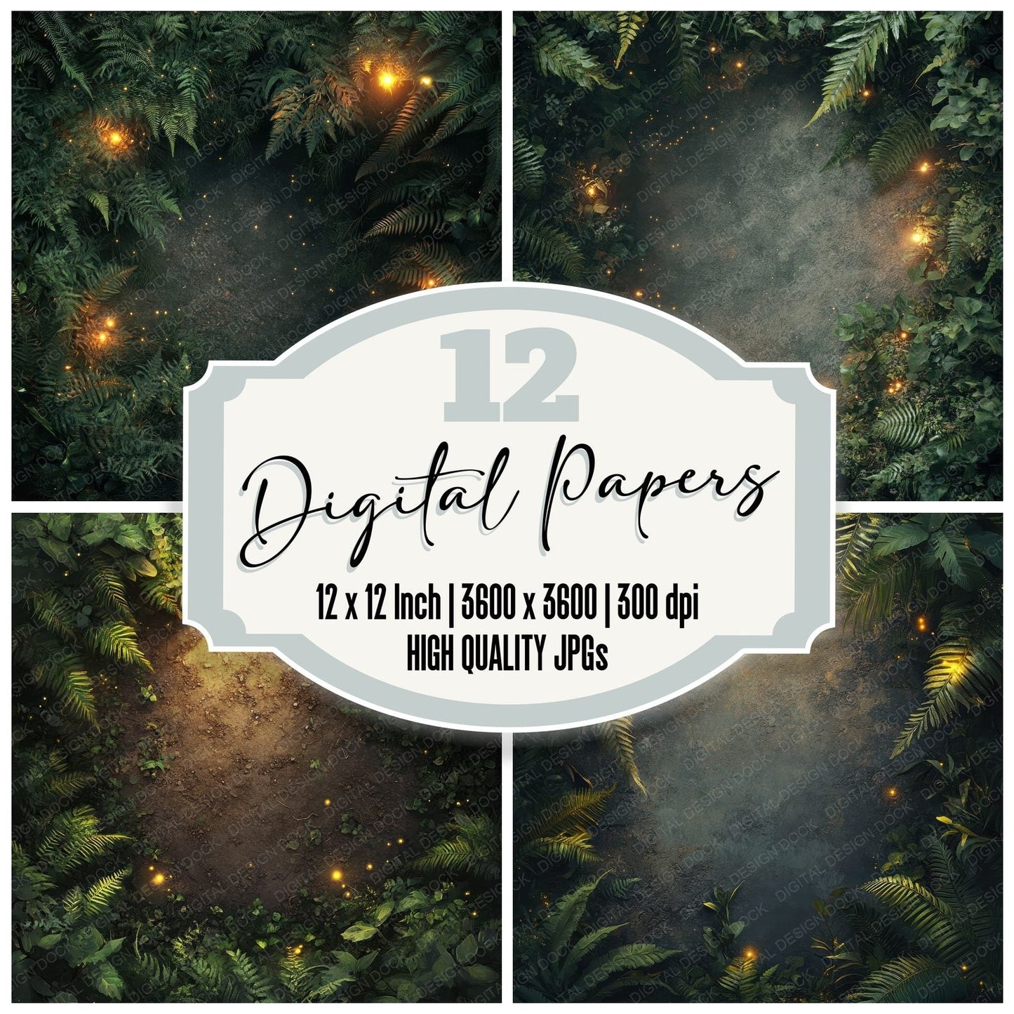 Firefly Forest Whisper Digital Paper Pack (DDD001714)