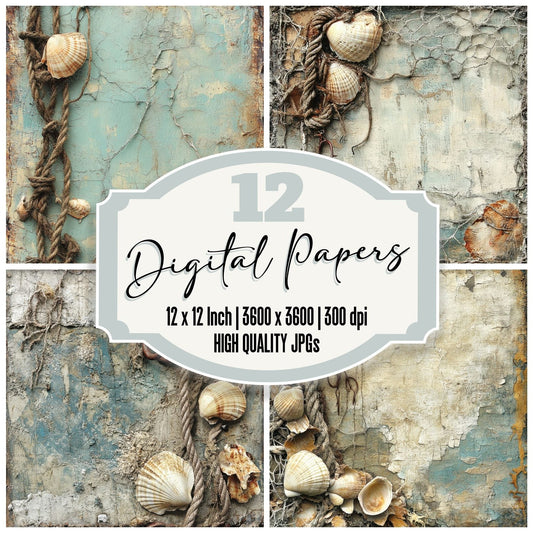 Fishing Rope Debris Digital Paper Pack (DDD001719)