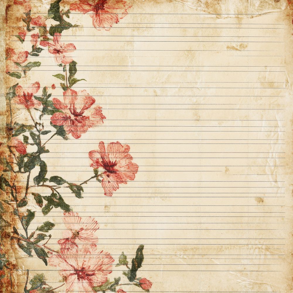 Floral Lined Background Digital Paper Pack (DDD001739)