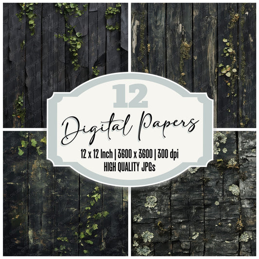 Forest Relic Wood Digital Paper Pack (DDD001779)