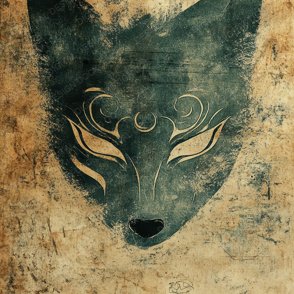 Fox Mask Inkprint Digital Paper Pack (DDD001792)