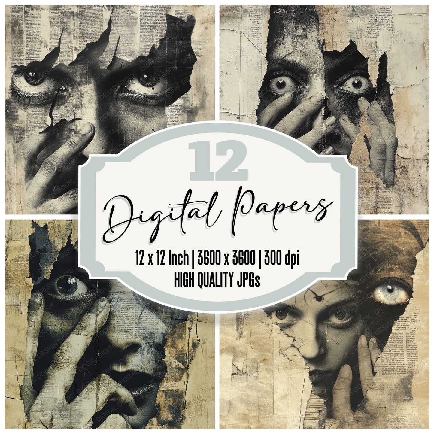 Fragmented Memories Digital Paper Pack (DDD001803)