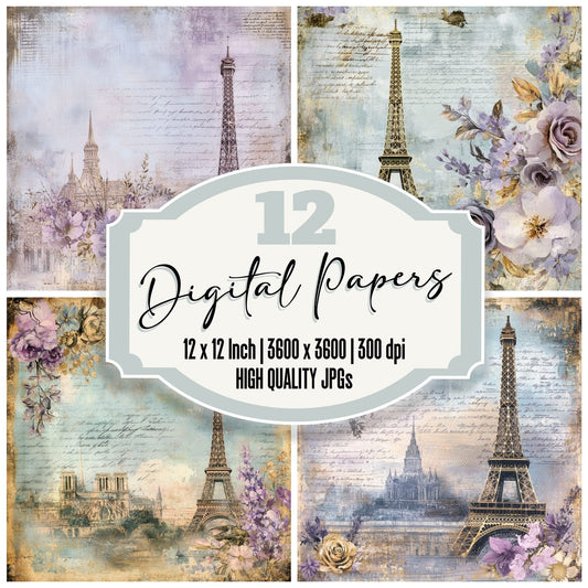 France Charm Digital Paper Pack (DDD001805)