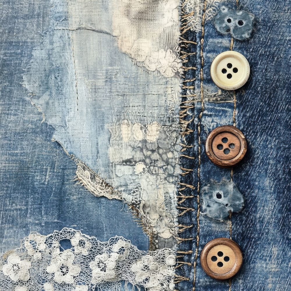 Frayed Denim Digital Paper Digital Paper Pack (DDD001807)