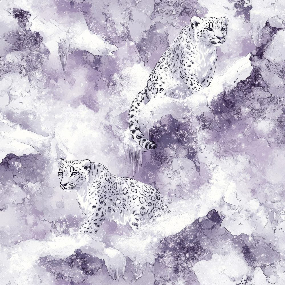 Frosty Leopard Lavender Digital Paper Pack (DDD001821)