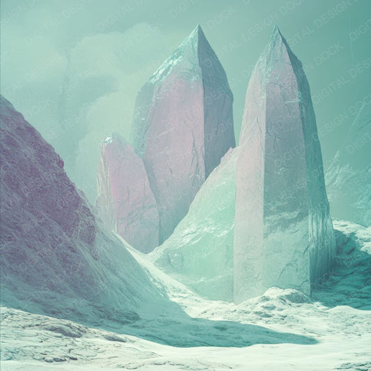 Frozen Alien Cliffs Digital Paper Pack (DDD001822)