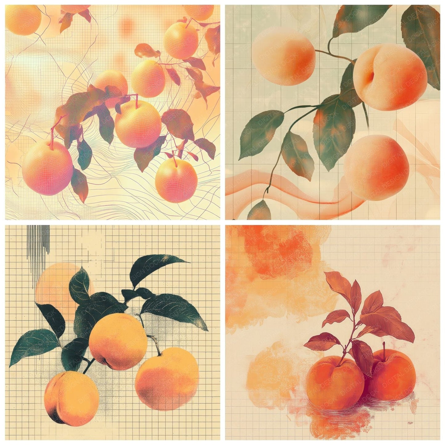 Fruit Drag Mirage Digital Paper Pack (DDD001823)