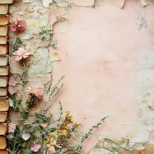 Garden Book Spine Edge Digital Paper Pack (DDD001836)