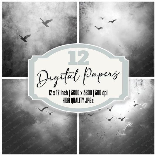 Ghostlight Sky Blur Digital Paper Pack (DDD001846)